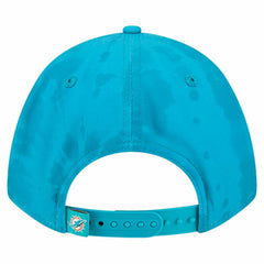 Miami Dolphins New Era Tie Dye Fade 9Forty M-Crown A-Frame Adjustable Hat - Aqua outlet