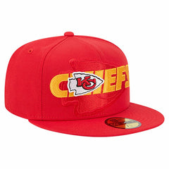 Kansas City Chiefs New Era Overlap Wordmark 59FIFTY Fitted Hat - Red outlet