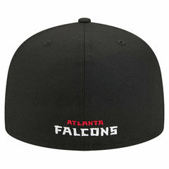 Atlanta Falcons New Era Overlap Wordmark 59FIFTY Fitted Hat - Black sale