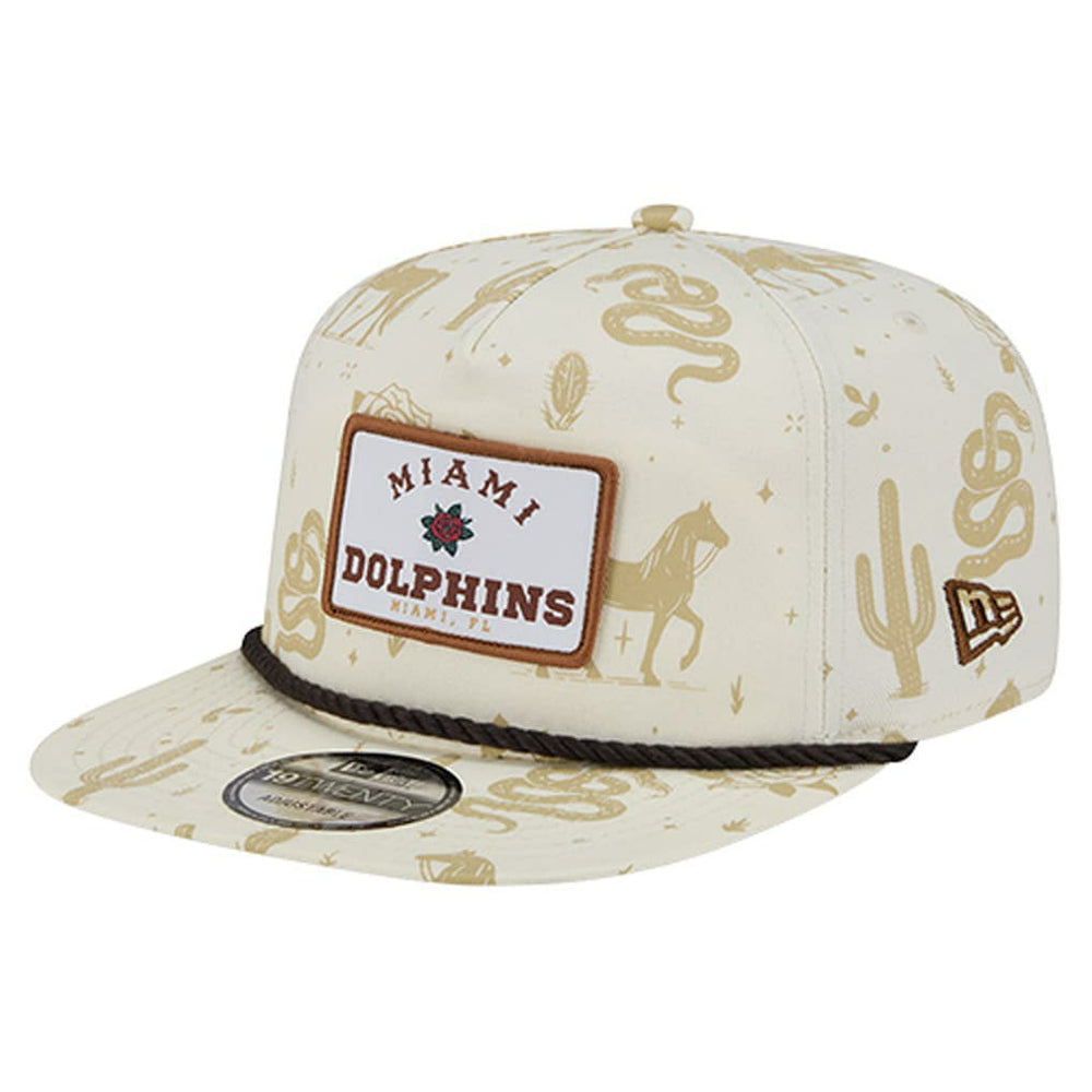 Miami Dolphins New Era Desert Rose 19TWENTY Adjustable Hat - Cream discount