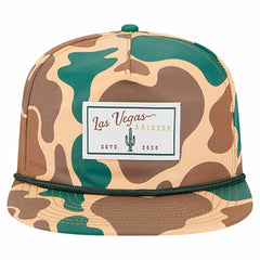 Las Vegas Raiders New Era Duck Rope 19TWENTY Snapback Hat - Camo discount