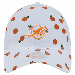 Miami Dolphins New Era Women's Fruit Pattern 9TWENTY Adjustable Hat - White online