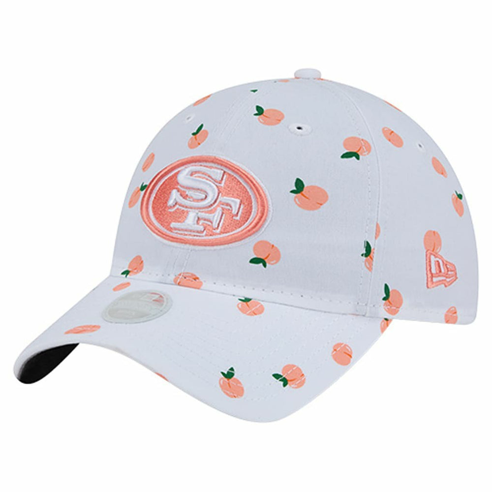 San Francisco 49ers New Era Women's Fruit Pattern 9TWENTY Adjustable Hat - White on sale