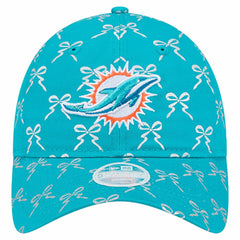 Miami Dolphins New Era Women's Ribbon 9TWENTY Adjustable Hat - Aqua on sale