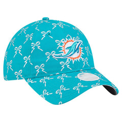 Miami Dolphins New Era Women's Ribbon 9TWENTY Adjustable Hat - Aqua on sale