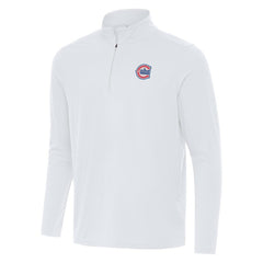 Chicago Cubs Antigua Alternate Logo Intent Quarter-Zip Pullover - White