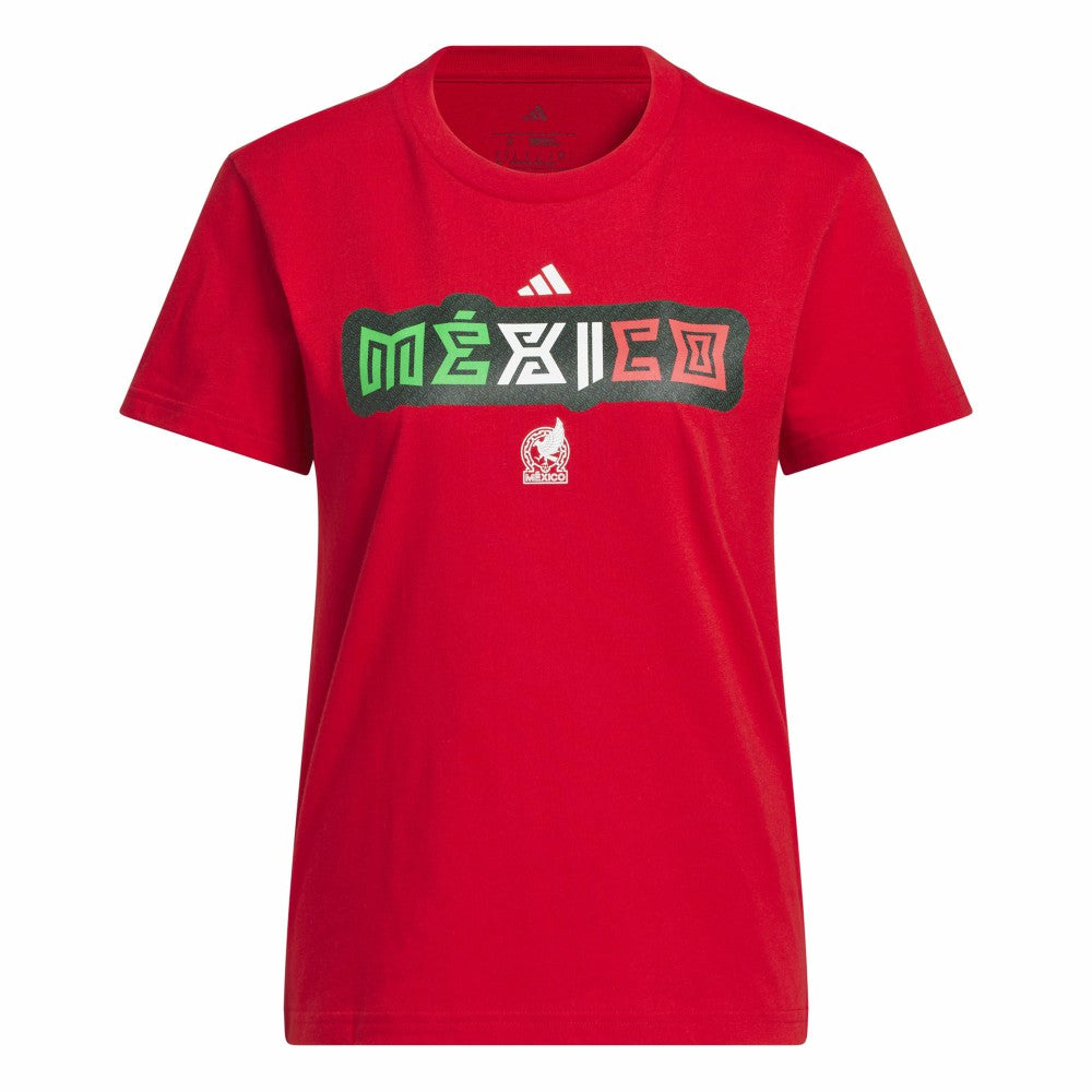 Mexico National Team Women's Jersey Hook T-Shirt - Red | Adidas discount