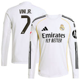 Vini Jr. Real Madrid 2025/26 Home Long Sleeve Jersey - White | Adidas outlet