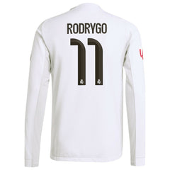 Rodrygo Real Madrid 2025/26 Home Long Sleeve Jersey - White | Adidas sale