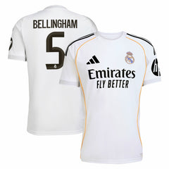 Jude Bellingham Real Madrid 2025/26 Home Replica Jersey - White | Adidas shop