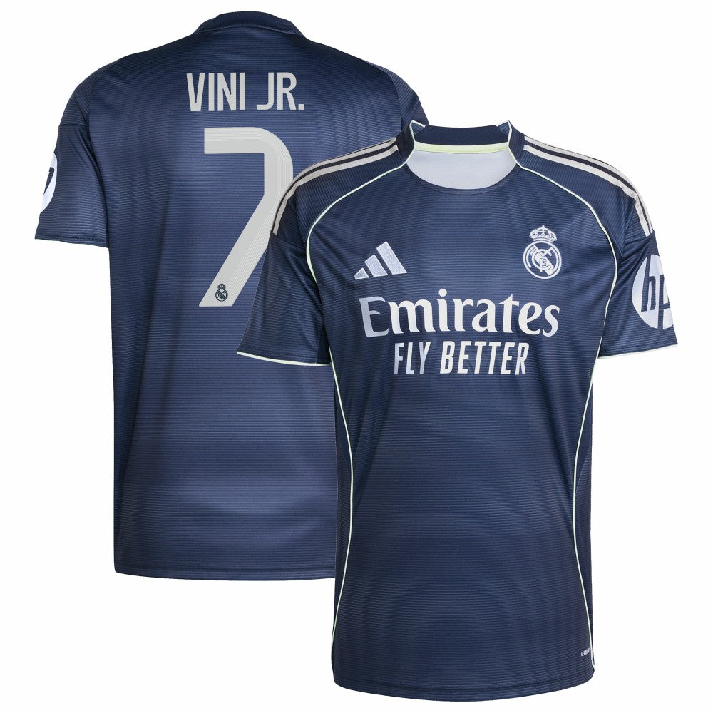 Vini Jr. Real Madrid 2025/26 Away Replica Player Jersey - Blue | Adidas for sale
