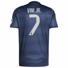 Vini Jr. Real Madrid 2025/26 Away Replica Player Jersey - Blue | Adidas for sale