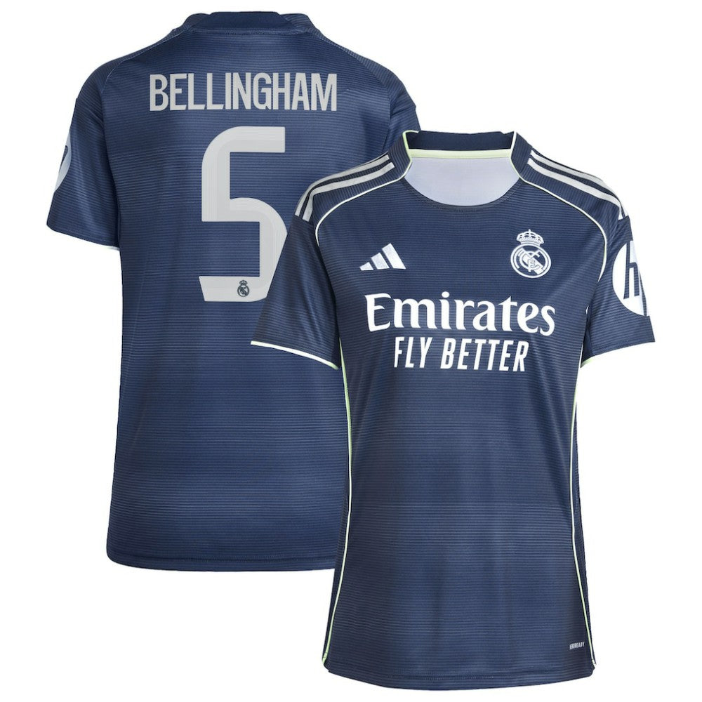 Jude Bellingham Real Madrid Women's 2025/26 Away Replica Player Jersey - Blue | Adidas outlet