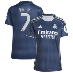 Vini Jr. Real Madrid Women's 2025/26 Away Replica Player Jersey - Blue | Adidas on sale