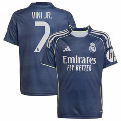Vini Jr. Real Madrid Youth 2025/26 Away Replica Player Jersey - Blue | Adidas cheap