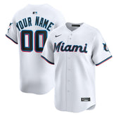 Miami Marlins Youth Home Custom Limited Jersey - White | Nike
