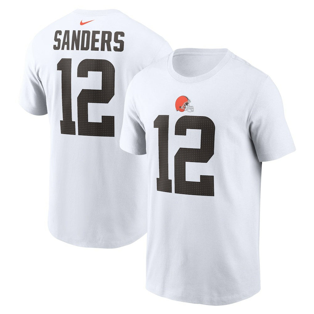 Shedeur Sanders Cleveland Browns 2025 NFL Draft Name & Number T-Shirt - White | Nike discount