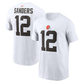 Shedeur Sanders Cleveland Browns 2025 NFL Draft Name & Number T-Shirt - White | Nike discount