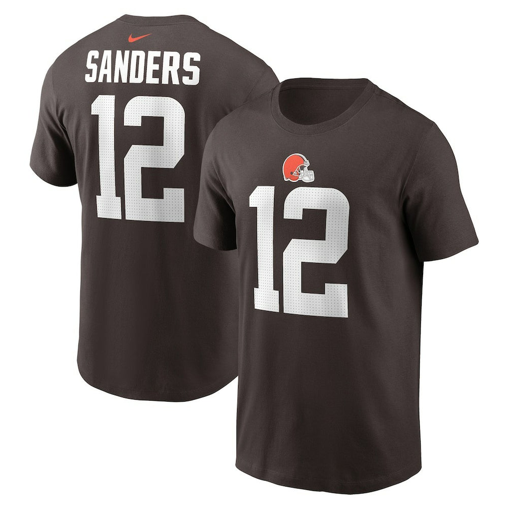 Shedeur Sanders Cleveland Browns 2025 NFL Draft Name & Number T-Shirt - Brown | Nike on sale