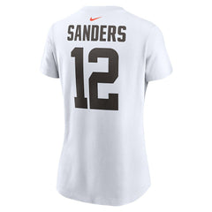 Shedeur Sanders Cleveland Browns Women's 2025 NFL Draft Name & Number T-Shirt - White | Nike online