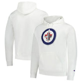 Winnipeg Jets Champion Primary Logo 1-Hit Pullover Hoodie White