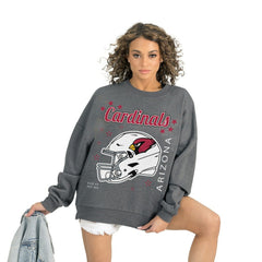 Arizona Cardinals Gameday Couture Women's Ready to Rumble Premium Fleece Pullover Sweatshirt - Gray online