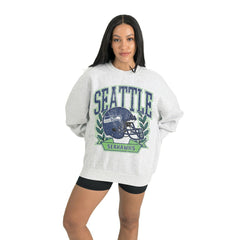 Seattle Seahawks Gameday Couture Women's Heritage Premium Fleece Pullover Sweatshirt - Gray sale
