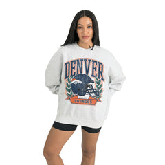 Denver Broncos Gameday Couture Women's Heritage Premium Fleece Pullover Sweatshirt - Gray outlet