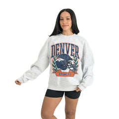 Denver Broncos Gameday Couture Women's Heritage Premium Fleece Pullover Sweatshirt - Gray outlet