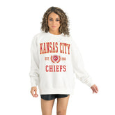 Kansas City Chiefs Gameday Couture Women's Timeless Triumph Premium Fleece Pullover Sweatshirt - White discount