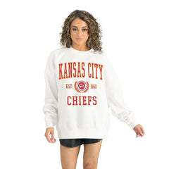 Kansas City Chiefs Gameday Couture Women's Timeless Triumph Premium Fleece Pullover Sweatshirt - White discount