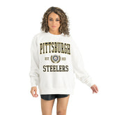 Pittsburgh Steelers Gameday Couture Women's Timeless Triumph Premium Fleece Pullover Sweatshirt - White outlet