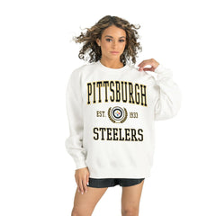 Pittsburgh Steelers Gameday Couture Women's Timeless Triumph Premium Fleece Pullover Sweatshirt - White outlet