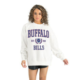 Buffalo Bills Gameday Couture Women's Timeless Triumph Premium Fleece Pullover Sweatshirt - White discount