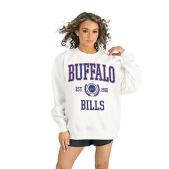 Buffalo Bills Gameday Couture Women's Timeless Triumph Premium Fleece Pullover Sweatshirt - White discount