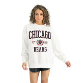 Chicago Bears Gameday Couture Women's Timeless Triumph Premium Fleece Pullover Sweatshirt - White sale