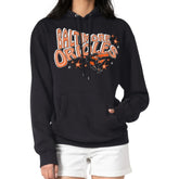 Baltimore Orioles Starter Women's Fireworks Fleece Tri-Blend Pullover Hoodie - Black