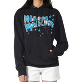 Miami Marlins Starter Women's Fireworks Fleece Tri-Blend Pullover Hoodie - Black