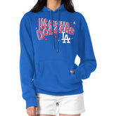 Los Angeles Dodgers Starter Women's Fireworks Fleece Tri-Blend Pullover Hoodie - Royal