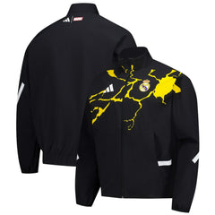 Real Madrid x Marvel Anthem Full-Zip Jacket - Black | Adidas on sale