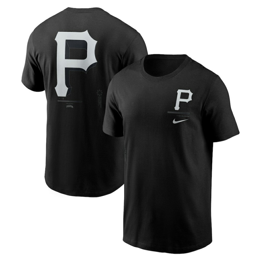 Pittsburgh Pirates Bar Loading T-Shirt - Black | Nike