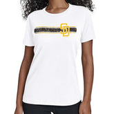 San Diego Padres Starter Women's Team Stripe T-Shirt - White