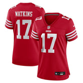 Jordan Watkins San Francisco 49ers Women's Team Game Jersey - Scarlet | Nike for sale