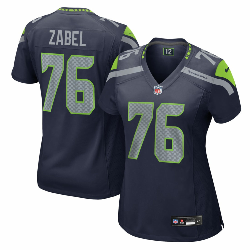 Grey Zabel Seattle Seahawks Women's Team Game Jersey - College Navy | Nike discount
