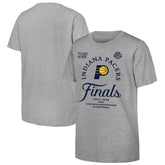 Indiana Pacers Youth Heather Gray 2025 Eastern Conference Champions Locker Room T-Shirt for sale