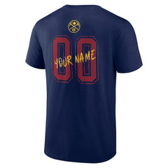 Denver Nuggets Hustle Custom T-Shirt sale - Navy on sale