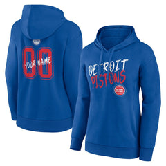 Detroit Pistons Women's Hustle Custom Pullover Hoodie sale - Blue outlet