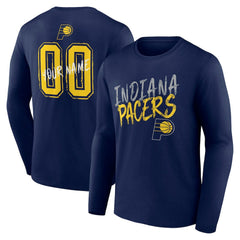 Indiana Pacers Hustle Custom Long Sleeve T-Shirt - Navy discount