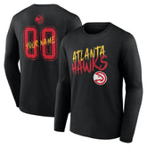 Atlanta Hawks Hustle Custom Long Sleeve T-Shirt - Black shop