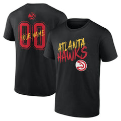 Atlanta Hawks Hustle Custom T-Shirt - Black shop